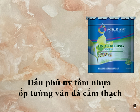 Dầu UV phủ tấm nhựa đá hoa cương - Sơn Phủ UV Mile Sàn  Nhựa SPC  - Công Ty Sơn Dầu UV ML